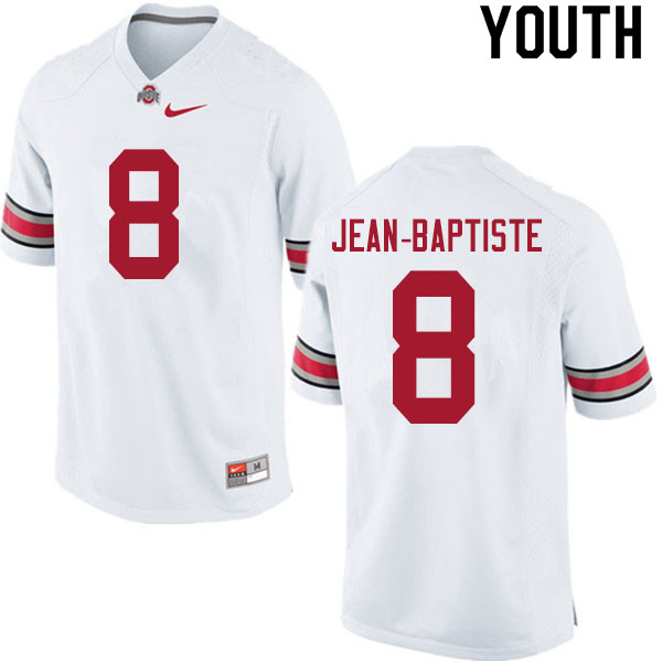 Youth #8 Javontae Jean-Baptiste Ohio State Buckeyes College Football Jerseys Sale-White